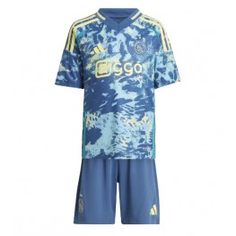 Ajax Uit tenue Kids 2024-25 Korte Mouw (+ Korte broeken)